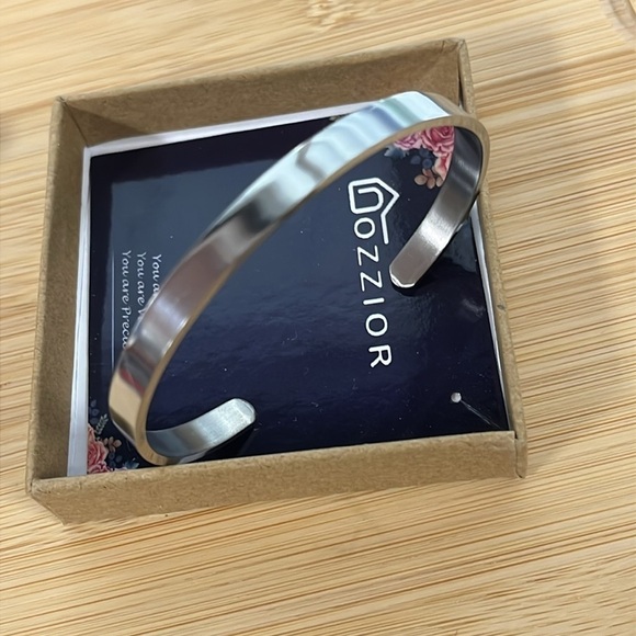Brand New Inspirational Stainless Steel Adjustable Cuff Bracelet Bangle Engraved - Picture 11 of 12